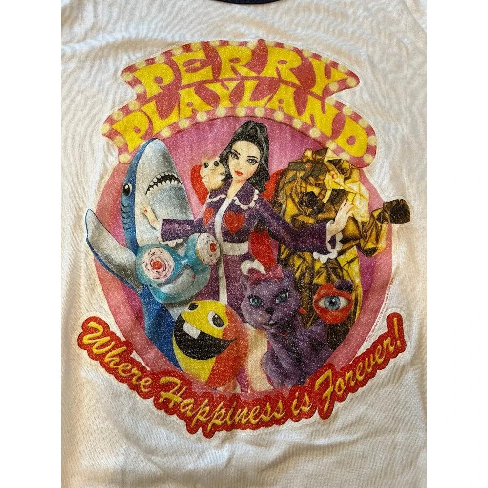 Katy Perry Playland Ringer T-Shirt size Medium NWT - Picture 3 of 7